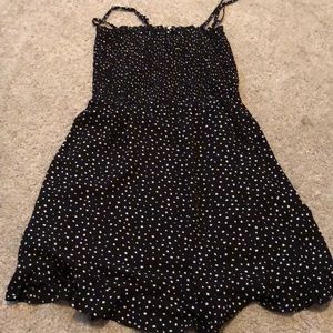 Black and white polka dot dress